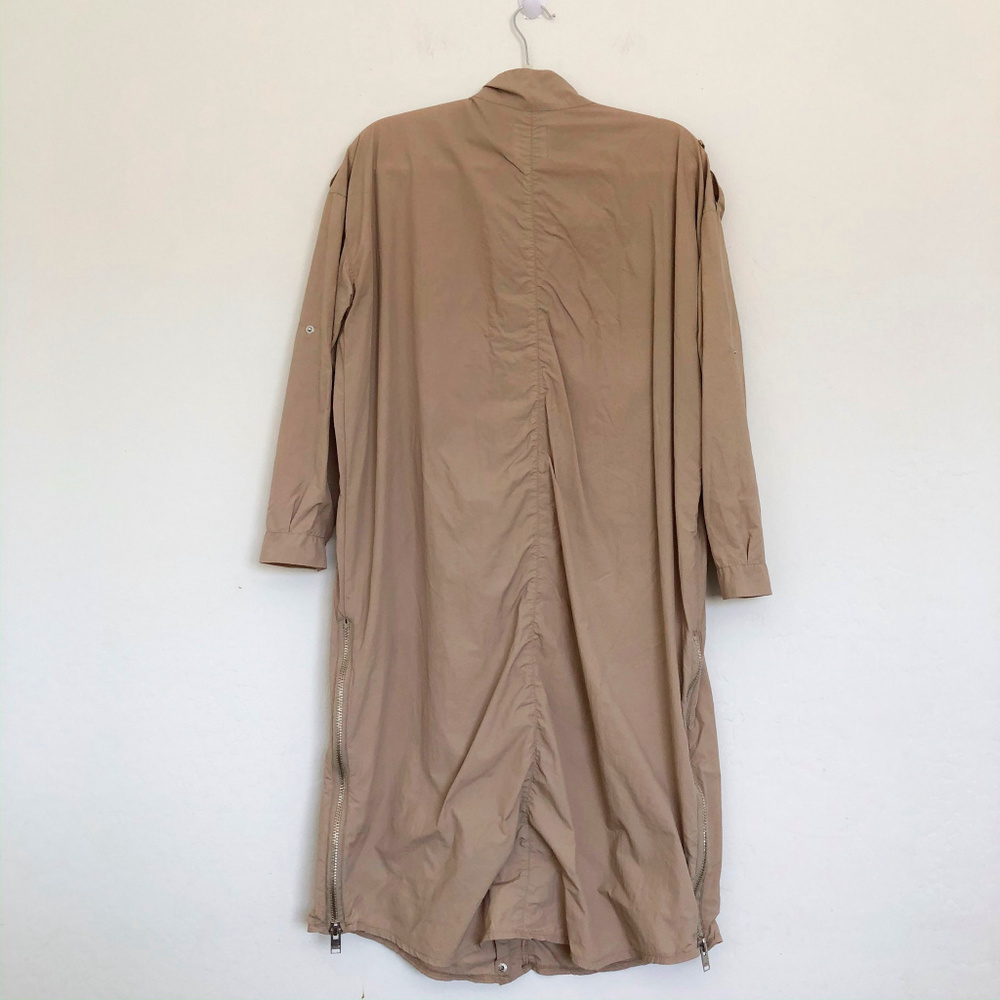 UNIF X Urban Outfitters Tan Zip Up Long Jacket - Picture 7 of 8